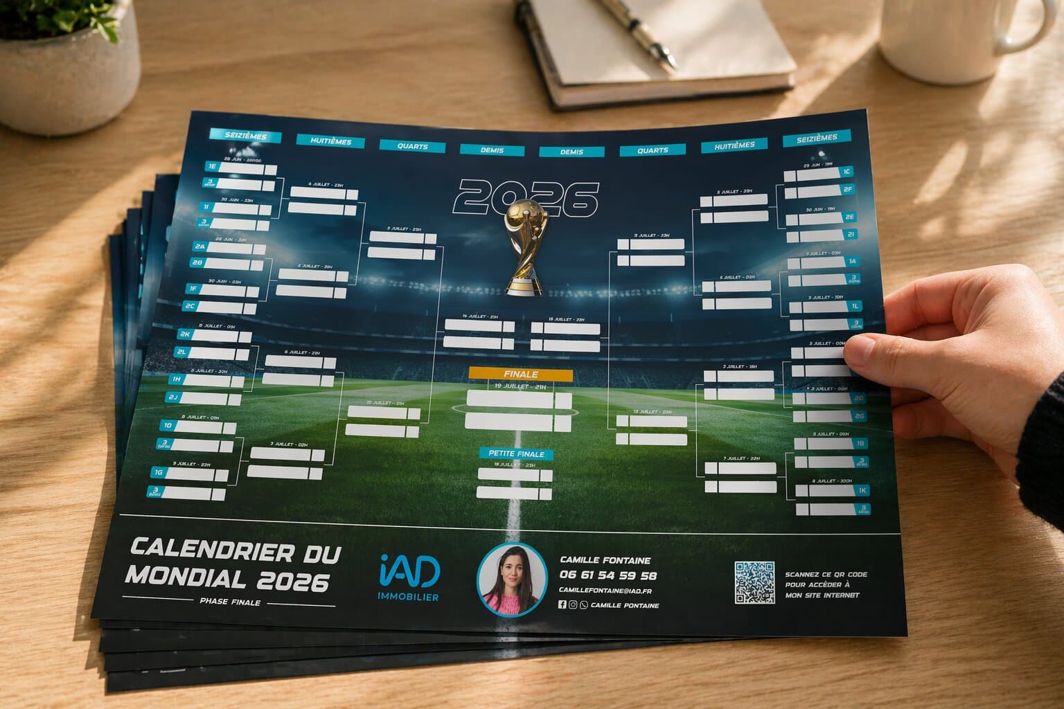 Calendrier immobilier personnalisé